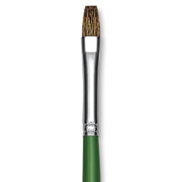 Blick Economy Sable Brush - Flat, Long Handle, Size 8 close up