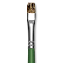 Blick Economy Sable Brush - Flat, Long Handle, Size 12 close up