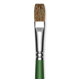 Blick Economy Sable Brush - Flat, Long Handle, Size 14 close up