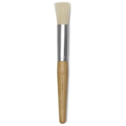 Blick Economy White Bristle Brush - Stencil, 1"