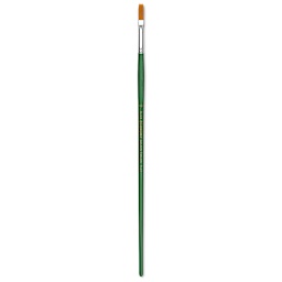 Blick Economy Golden Taklon Brush - Flat, Long Handle, Size 10