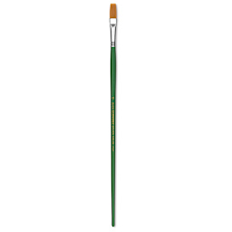Blick Economy Golden Taklon Brush - Flat, Long Handle, Size 12