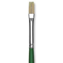 Blick Economy White Bristle Brush - Flat, Size 4 close up