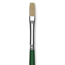 Blick Economy White Bristle Brush - Flat, Size 6 close up