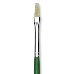 Blick Economy White Bristle Brush - Bright, Size 4 close up