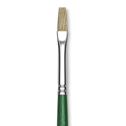 Blick Economy White Bristle Brush - Bright, Size 6 close up