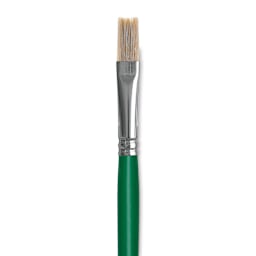 Blick Economy White Bristle Brush - Bright, Size 14 close up