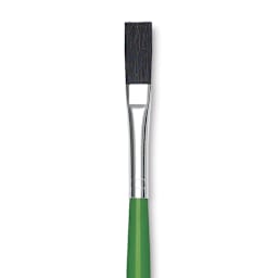 Blick Economy Black Bristle Brush - Easel Brush, Long Handle, 1/4" close up