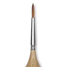 Blick Egg Handled Brush - Round, Size 2 close up