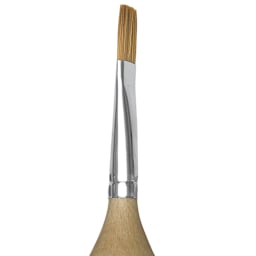 Blick Egg Handled Brush - Flat, Size 16 close up