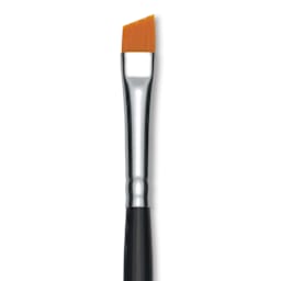Dynasty Finest Golden Synthetic Brush - Angular, 1/4", close-up