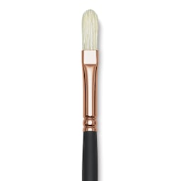 Blick Masterstroke Interlocking Bristle Brush - Filbert, Long Handle, Size 3