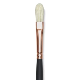 Blick Masterstroke Interlocking Bristle Brush - Filbert, Long Handle, Size 4