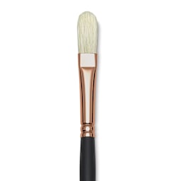 Blick Masterstroke Interlocking Bristle Brush - Filbert, Long Handle, Size 6