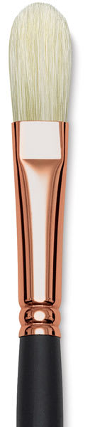 Blick Masterstroke Interlocking Bristle Brush - Filbert, Size 8 Close-up