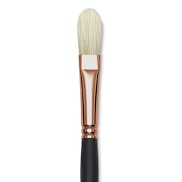 Blick Masterstroke Interlocking Bristle Brush - Filbert, Long Handle, Size 8