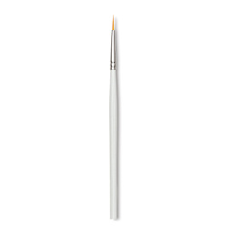 Bob Ross Gold Synthetic Brush - Eye Brush shown upright