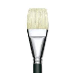 Winsor & Newton Winton Hog Bristle Brush - Bright, Long Handle, Size 18 (close-up)
