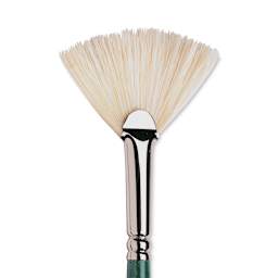 Winsor & Newton Winton Hog Bristle Brush - Fan, Long Handle, Size 3