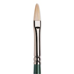Winsor & Newton Winton Hog Bristle Brush - Filbert, Long Handle, Size 2