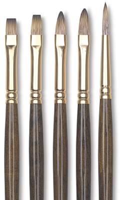 Winsor & Newton Monarch Brushes - Assorted brush types shown