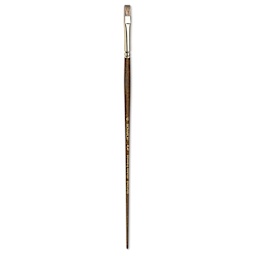 Winsor & Newton Monarch Mongoose Brush - Flat, Long Handle, Size 6