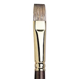 Winsor & Newton Monarch Mongoose Brush - Flat, Long Handle, Size 10