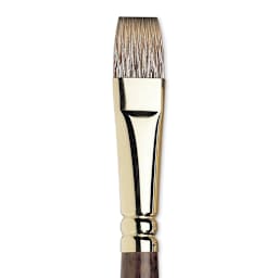 Winsor & Newton Monarch Mongoose Brush - Flat, Long Handle, Size 14