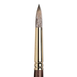 Winsor & Newton Monarch Mongoose Brush - Round, Long Handle, Size 10