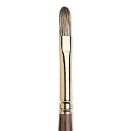 Winsor & Newton Monarch Mongoose Brush - Filbert, Long Handle, Size 4
