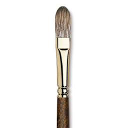 Winsor & Newton Monarch Mongoose Brush - Filbert, Long Handle, Size 10
