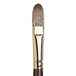 Winsor & Newton Monarch Mongoose Brush - Filbert, Long Handle, Size 12