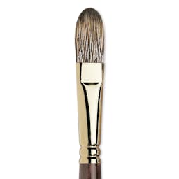 Winsor & Newton Monarch Mongoose Brush - Filbert, Long Handle, Size 14