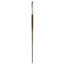 Winsor & Newton Monarch Mongoose Brush - Short Filbert, Long Handle, Size 6