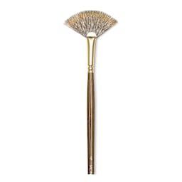 Winsor & Newton Monarch Mongoose Brush - Fan, Long Handle, Size 4