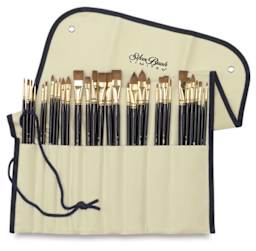 
John Howard Sanden Brush Sets - 32 Pc Master Sable Set in Canvas Carrier