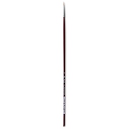 Da Vinci Kolinsky Red Oil Sable Brush - Round, Long Handle, Size 4