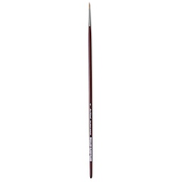 Da Vinci Kolinsky Red Oil Sable Brush - Round, Long Handle, Size 6