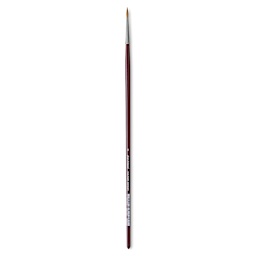 Da Vinci Kolinsky Red Oil Sable Brush - Round, Long Handle, Size 8