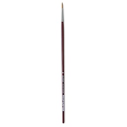 Da Vinci Kolinsky Red Oil Sable Brush - Round, Long Handle, Size 10