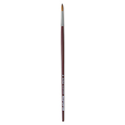 Da Vinci Kolinsky Red Oil Sable Brush - Round, Long Handle, Size 16