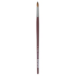 Da Vinci Kolinsky Red Oil Sable Brush - Round, Long Handle, Size 22