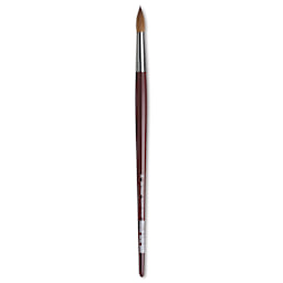 Da Vinci Kolinsky Red Oil Sable Brush - Round, Long Handle, Size 30