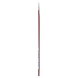 Da Vinci Kolinsky Red Oil Sable Brush - Round, Long Handle, Size 2/0