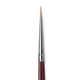 Da Vinci Kolinsky Red Oil Sable Brush - Round, Long Handle, Size 2/0