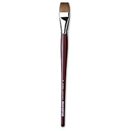 Da Vinci Kolinsky Red Oil Sable Brush - Bright, Long Handle, Size 26