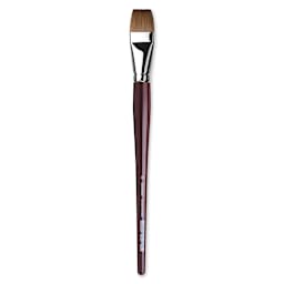Da Vinci Kolinsky Red Oil Sable Brush - Bright, Long Handle, Size 30