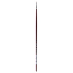 Da Vinci Kolinsky Red Oil Sable Brush - Filbert, Long Handle, Size 0