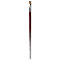 Da Vinci Kolinsky Red Oil Sable Brush - Filbert, Long Handle, Size 12