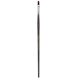 Winsor & Newton Galeria Brush - Flat, Size 4, Long Handle (full length of brush)